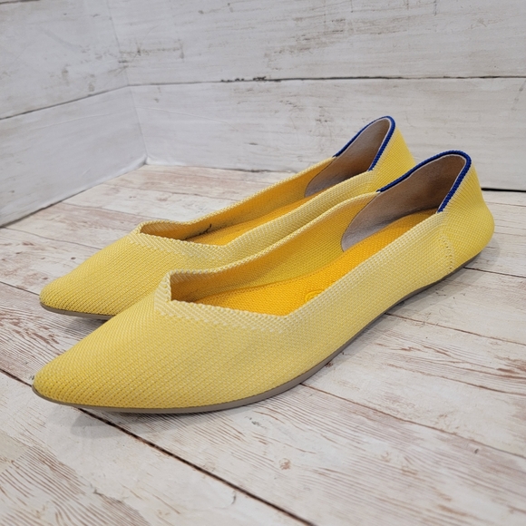 Rothy's Shoes - Rothy's the point flats in sunshine yellow